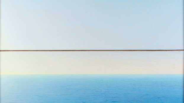Piero Guccione - Mare a Punta Corvo, 1995-2000 - Ph Museo d’arte Mendrisio