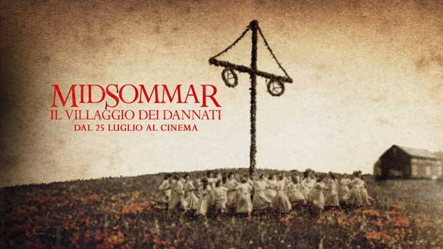 il banner del film horror Midsommar il villaggio dei dannati