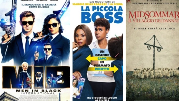 Le locandine dei film in uscita al cinema il 25 luglio