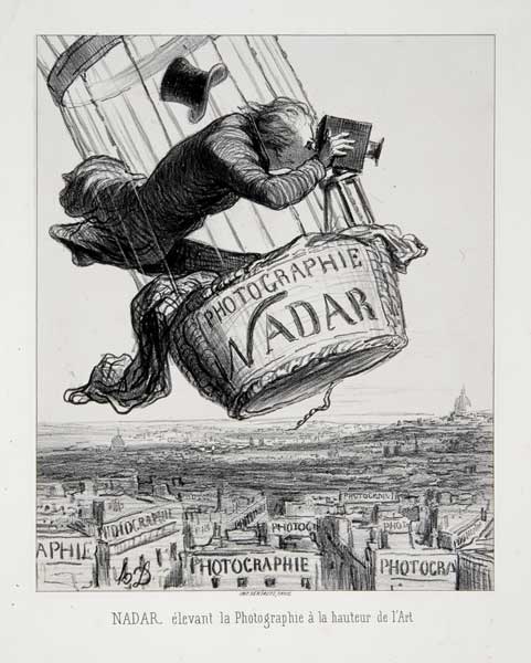 Honoré Daumier, Nadar élevant la Photographie à la hauteur de l’Art in “Le Boulevard” (1862) Arte e Arti: Honoré Daumier, Nadar élevant la Photographie à la hauteur de l’Art in “Le Boulevard” (1862)