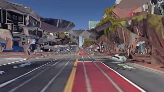 Stephanie Syjuco – MAMbo – Museo di Arte Moderna di Bologna Spectral City, 2018. Video, tecnologia digitale 3D / 3D digital. © Stephanie Syjuco. Courtesy of the artist and RYAN LEE Gallery, New York