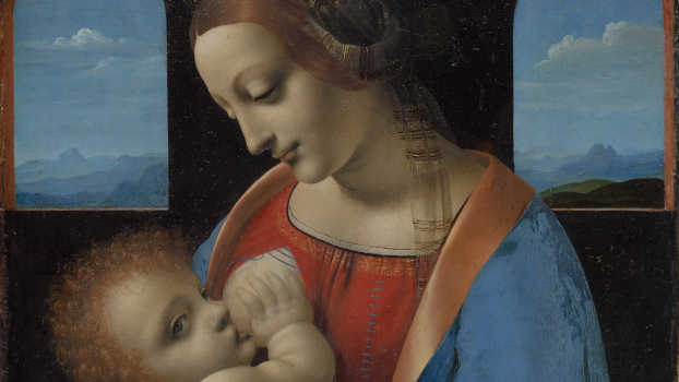 Leonardo da Vinci (Vinci, 1452 - Amboise, 1519), Madonna Litta. Tempera su tavola trasportata su tela, c. 1495. © San Pietroburgo, Museo dell’Ermitage, inv. ГЭ-249