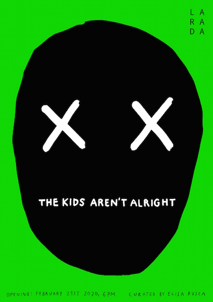 La locandina della mostra The Kids Aren't Alright. the kids aren't alright locandina mostra