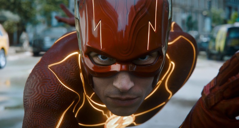 Ezra Miller in una scena del film The Flash. Photo Credit: Courtesy of Warner Bros. Pictures/™ & © DC Comics