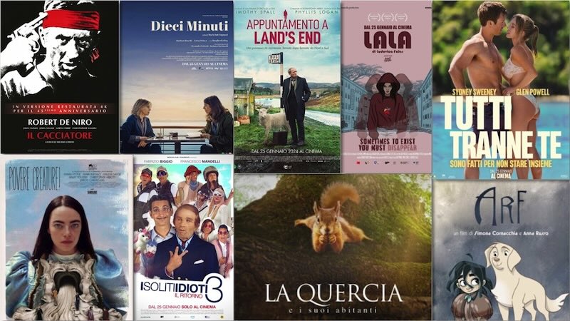i film in uscita solo al cinema il 25 gennaio 2024