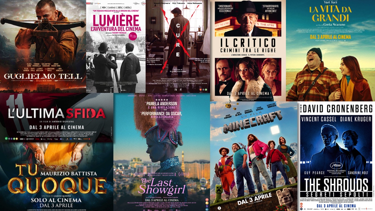 i film in uscita solo al cinema il 3 aprile 2025