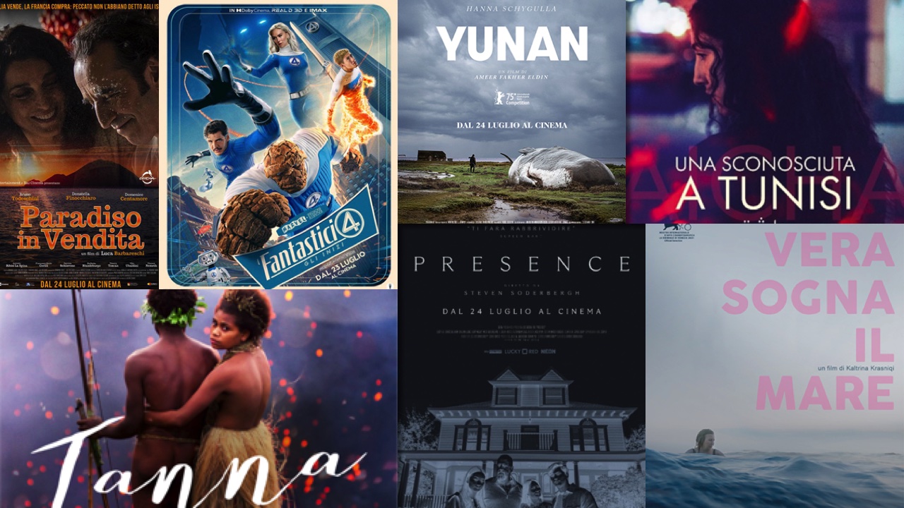 Pronti a scoprire i film in uscita solo al cinema il 24 luglio 2025? Ecco tutte le trame e i trailer delle novità in sala di questa settimana!