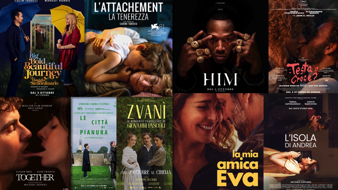 i film in uscita solo al cinema il 2 ottobre 2025