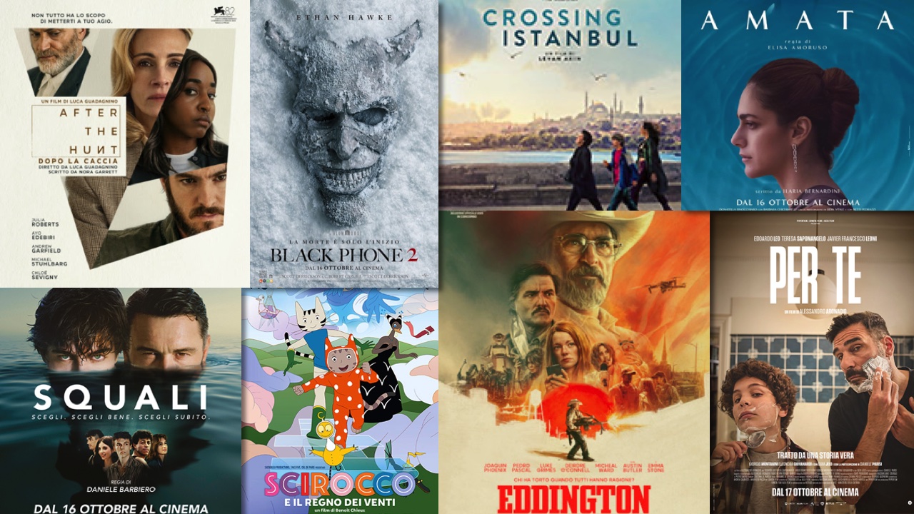i film in uscita solo al cinema il 16 ottobre 2025