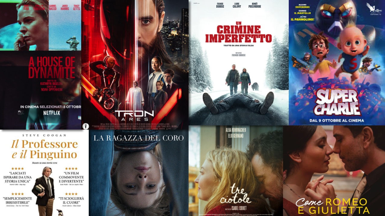 i film in uscita solo al cinema il 9 ottobre 2025