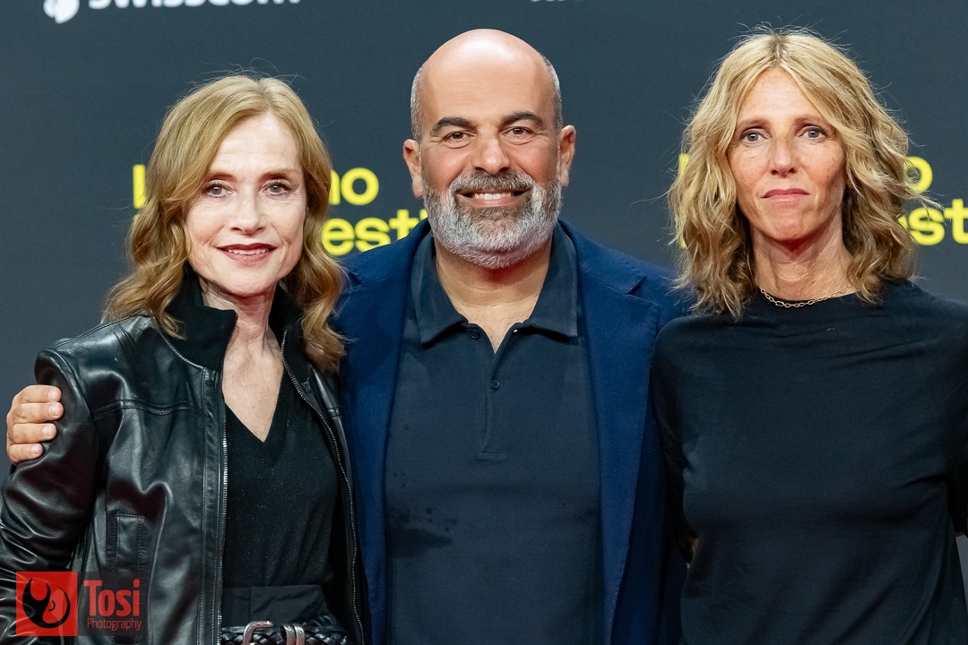 LFF 79 - 15.8.2026 - RED CARPET FILM NI VUE, NI CONNUE -Marc Fitoussi, Isabelle Huppert, Sandrine Kiberlain © Tosi Photography